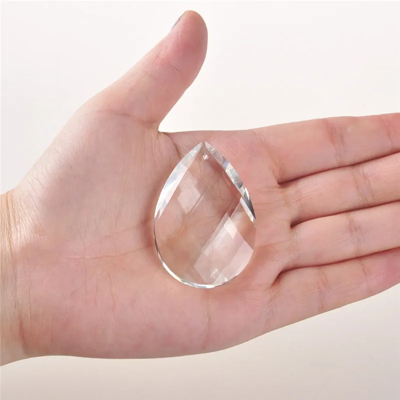 H& D 5 шт. 2 дюйма прозрачная люстра подвески-призмы с кристаллами Suncatcher