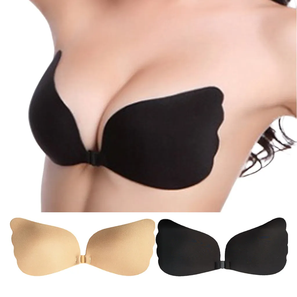 Women Invisible Chest Sticker Thickening Wing Silica Gel Sticker Silicone Bra women nipple cover accesorios mujer sutia adesivo
