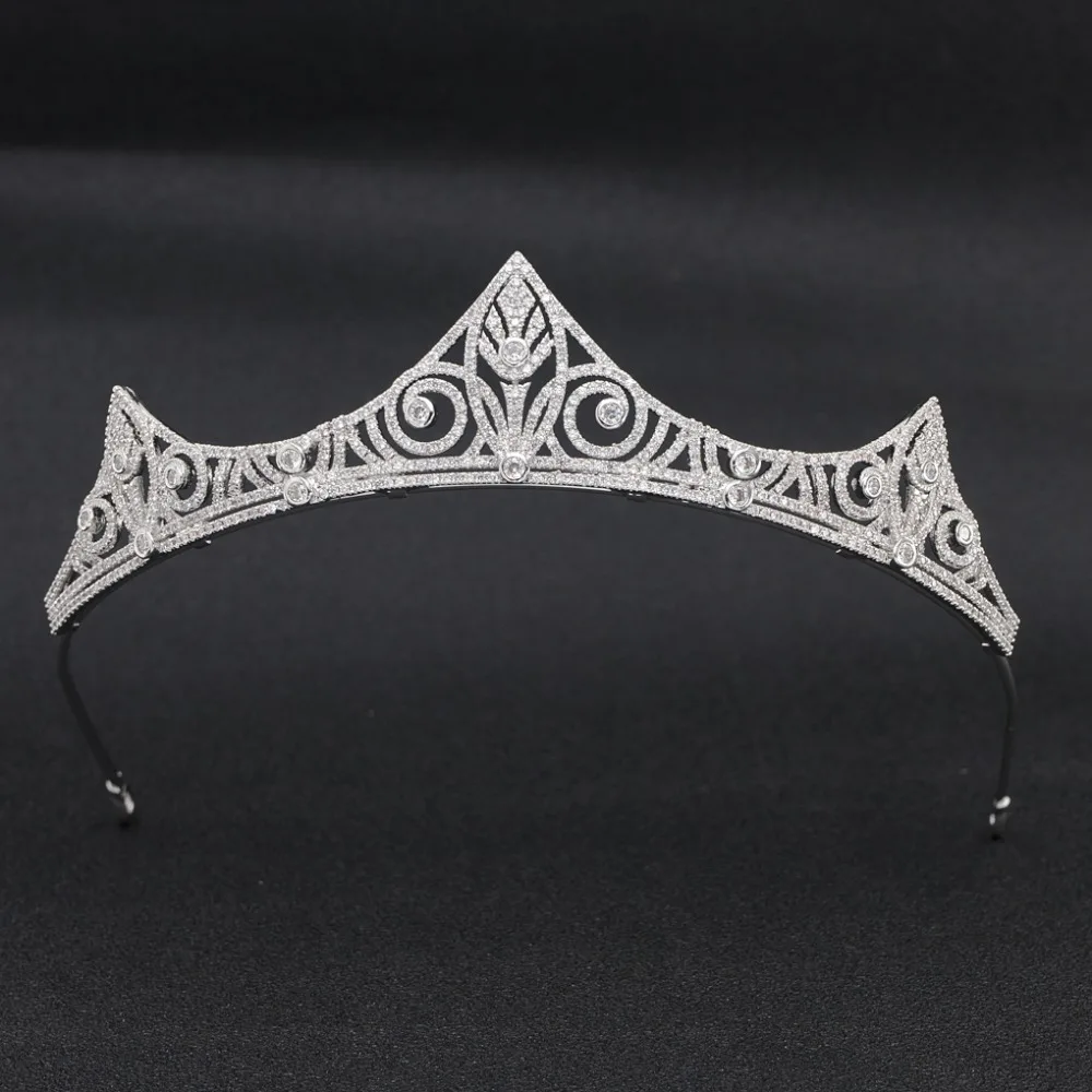 

Gorgeous Cubic Zirconia Wedding Bridal Tiara Crown Women Girl Hair Jewelry Accessories Rhinestone Crystals Tiaras CH10191