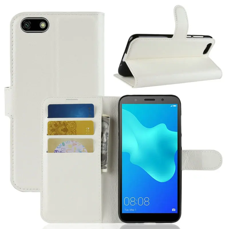Роскошный кожаный чехол-книжка для huawei Honor 7A 5,4" DUA-L22 Русская версия, чехол-кошелек с подставкой