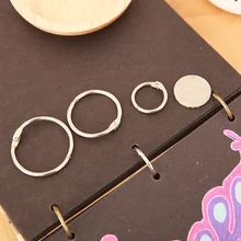 10 шт./партия блокнот с отрывными листьями сделай сам фотоальбом катушка переплет железные обручи серебряные открытые железные кольца маленькие брелоки