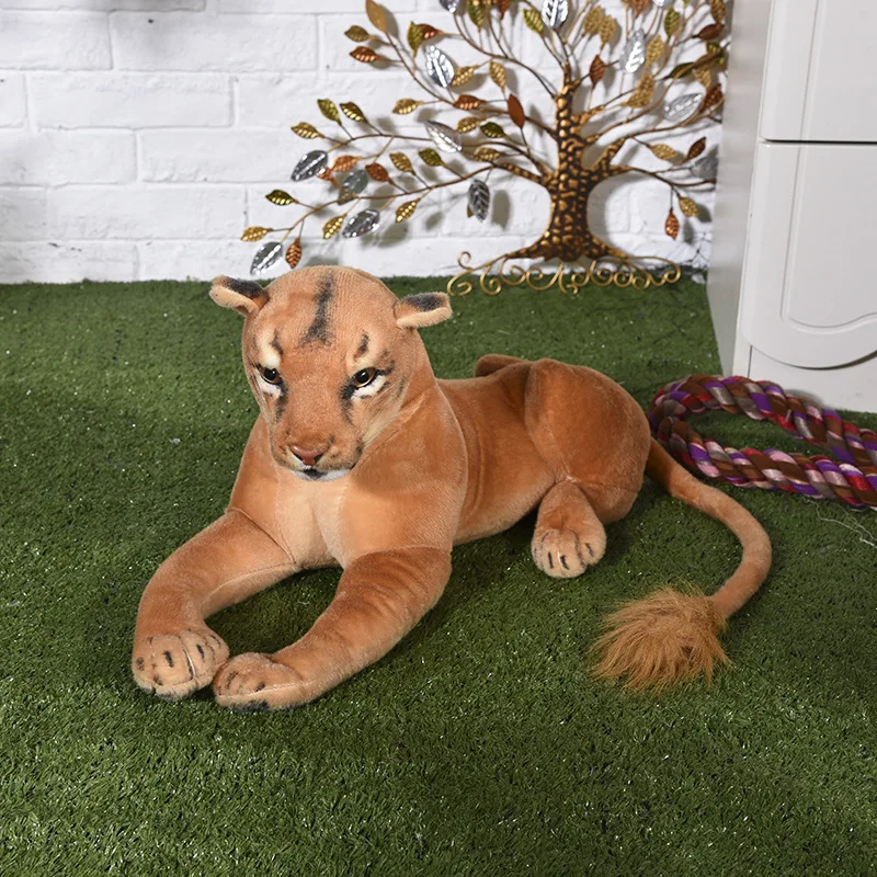 New Plush Simulation Lion Toy Lovely Female Lion Doll Gift About 75cm Stuffed & Plush Animals