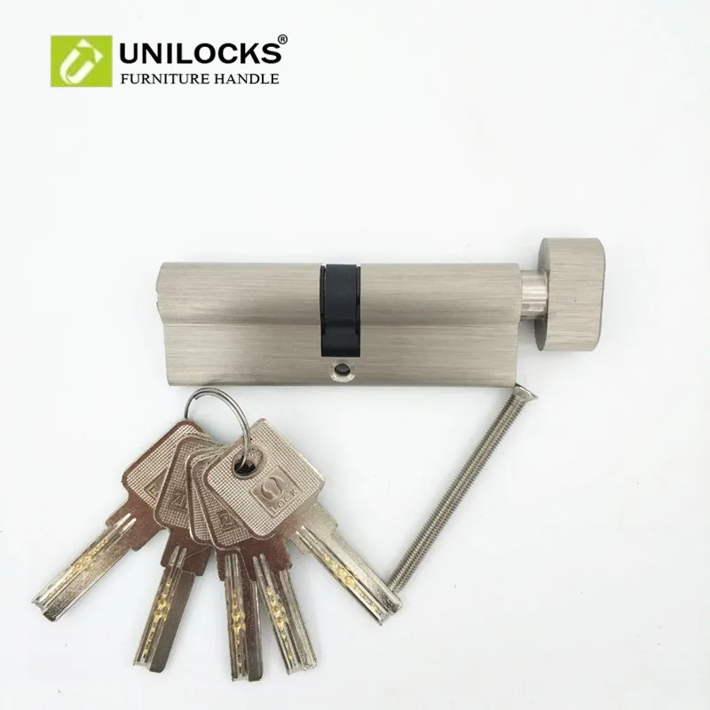 

UNILOCKS 2 Sets Same-Key-Cylinder Pure Copper Thickening Single Open 90mm Cylinder(10pcs keys) plus 2 sets lock cover(gift)