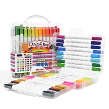 MIRUI живопись 24 36 цветов Ручка Акварельная Ручка Кисть креативная двухголовая ручка Детский Костюм Студенческие канцелярские принадлежности