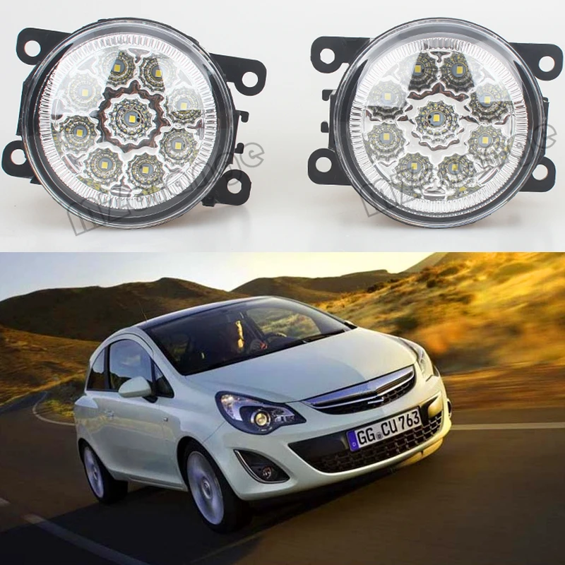 Fog Lights For OPEL CORSA D Hatchback 2006 2011 Front Bumper LED High