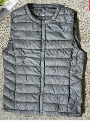 Бренд Ziker зимний женский пуховый жилет однотонный тонкий теплый одежда внутри