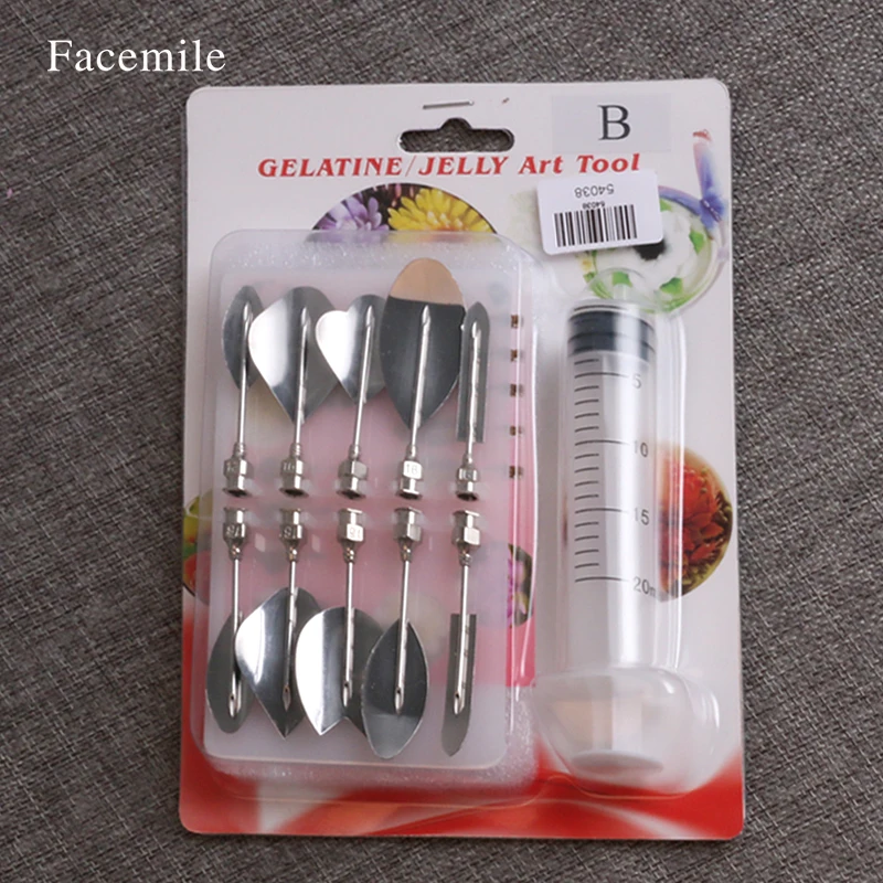 Facemile 2018 иглы для декора 3D желатин желе искусство Gracilaria Желе Jello подарочные