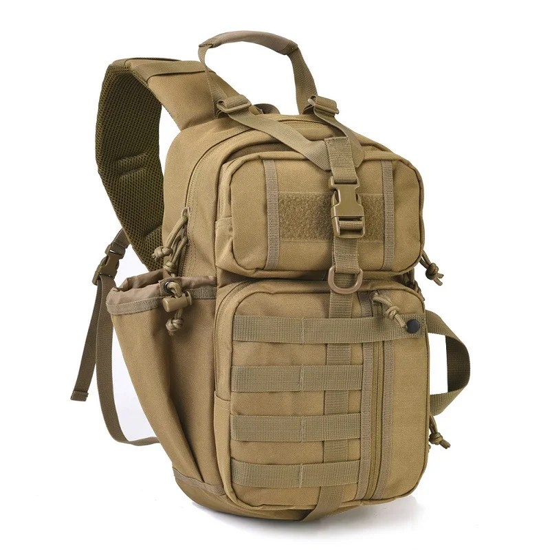 Тактический штурмовой слинг, военный Молл, охотничий диапазон, плечевой слинг, сумка-рюкзак, рюкзак - Цвет: Brown