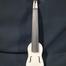 Барокко Стиль незавершенный Pochette SONG бренд Скрипка 5 3/", белая скрипка#8440
