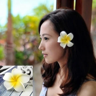 

New fashion mixed color Fabulous Plumeria flowers Foam Frangipani Flower hair clip bridal hair clip