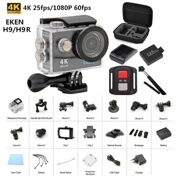 Original EKEN H9 / H9R remote Action camera Ultra HD 4K WiFi 1080P/60fps 2.0 LCD 170D lens Helmet Cam go waterproof pro camera