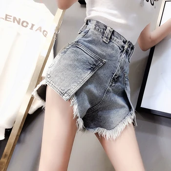 

2019 summer new Korean fashion sexy shorts temperament wild old thin slimming hot shorts denim shorts women Free shipping