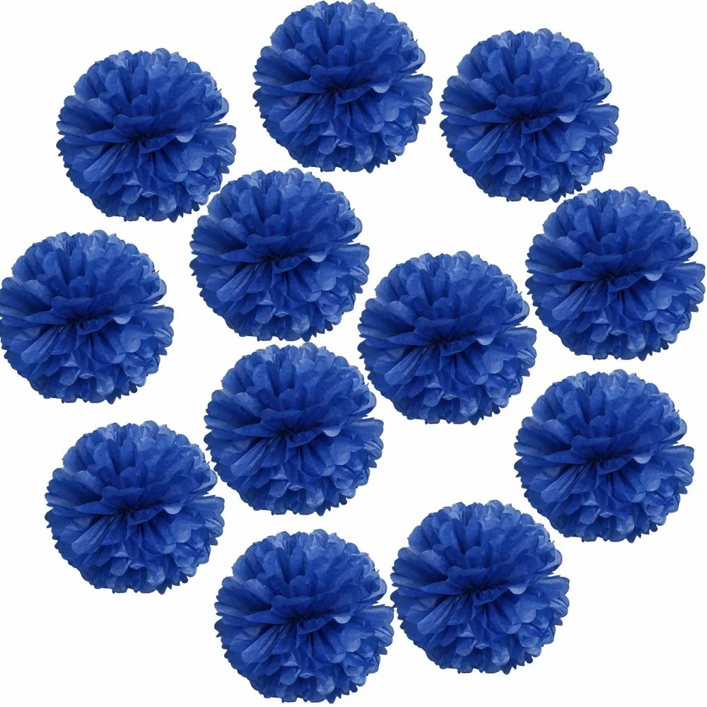 paper flowers blue