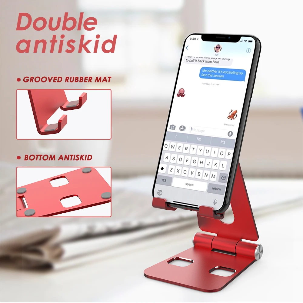 

Multi-Functional Folding Bracket Desktop Universal For Cell Phones Tablet Pc Metal Stand Holder Aluminum Alloy Anti Skip Fashion
