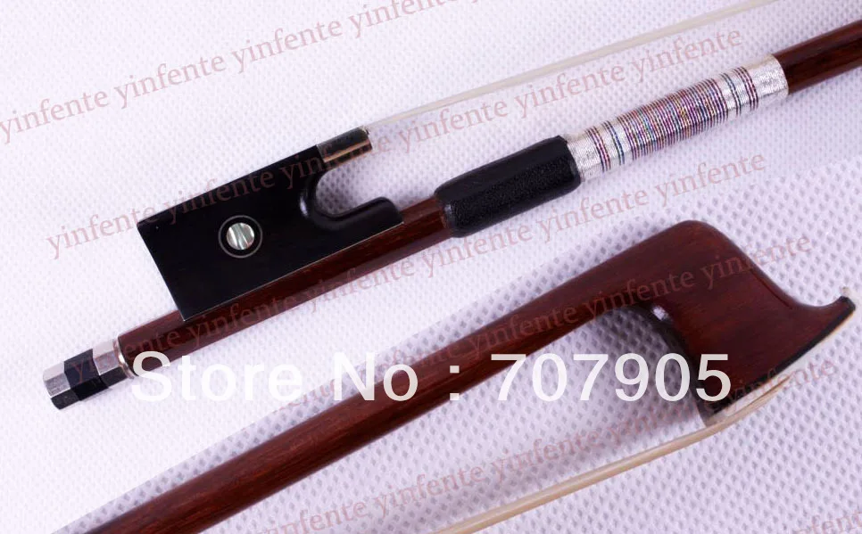 4/4 Violin Bow pretty Parisian Eyes frog Brazil Wood Silver Color Bow