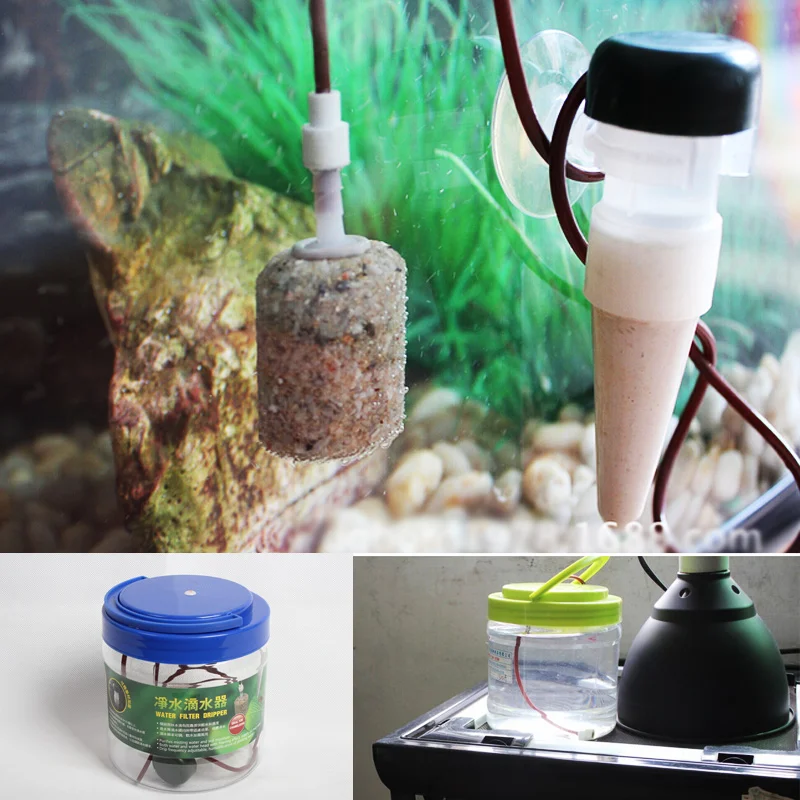 

Pet Reptile Tortoise Lizard Terrarium Box Humidifier Without Electricity Moisturizing 1300ML Automatic Drip