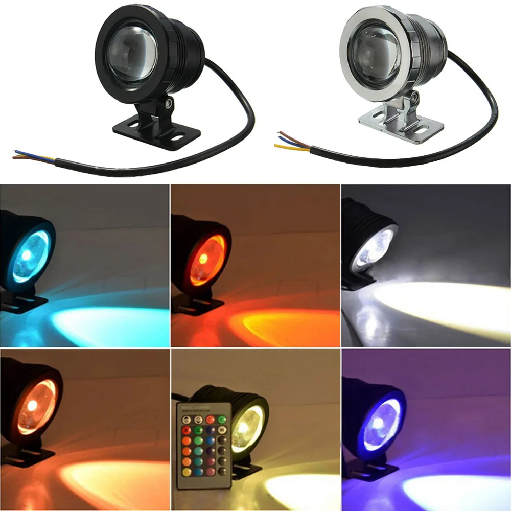 

AC85-265V/DC12V Remote Controller RGB Led Underwater Light IP65 5W 10W Fountain Pool Landscape Lamp for outdoors