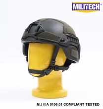 MILITECH g8 Drab OD MICH NIJ Level IIIA casco tattico antiproiettile aramide ACH ARC OCC Dial Liner aramide elmetto balistico