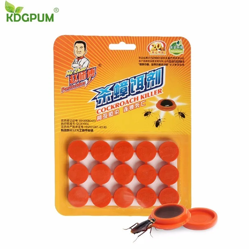 

30Pcs/Lot From Cockroaches Killer Poison Cockroach Repellent Pest Control Safe Effective Micro Toxic Killing Roach Gel Baits