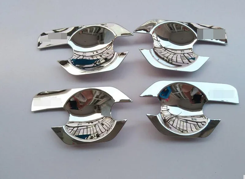 

for Nissan Frontier for Nissan Navara D40 Abs Chrome Door Handle Bowl Insert Trim Cover Car Styling Stickers Accessories