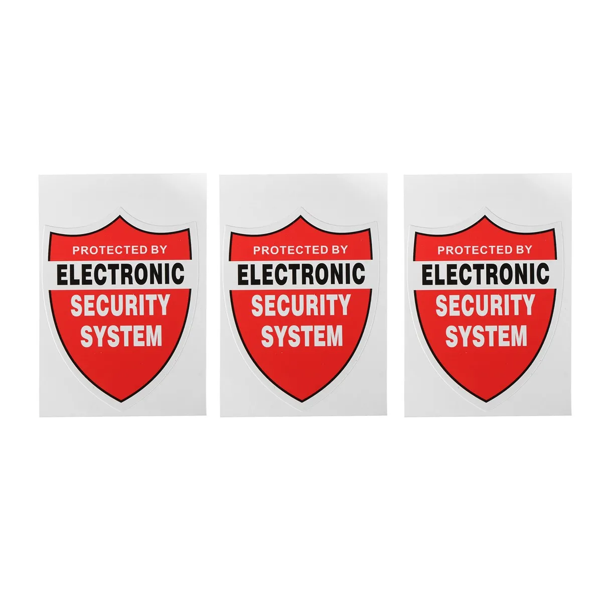  3 Pcs SECURITY SYSTEM DECALS Sticker Decal Video Warning CCTV Camera Home Alarm Security - 32822255990