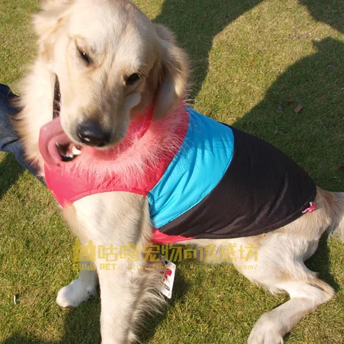 Золотистый ретривер, многоцветная лыжная одежда для собак, куртка с капюшоном для больших собак, 2 цвета, SZ3XL-4XL