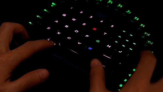 Новая Механическая клавиатура с RGB подсветкой, Одноручный макро-синий переключатель, игра PUBG Gamer, мини-игровая компьютерная клавиатура с разделением одной руки