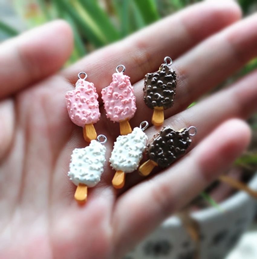 

Really So Kawaii 20pcs Mixed Flat Back Reisn Cabochon Cute Food with hooks