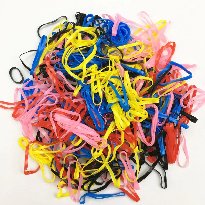 

Disposable Pet Grooming Hair Band 6 Types Dog Cat Hair Accessories Perimeter About 2.2 inch 300 pieces/package Pet Rubber Band