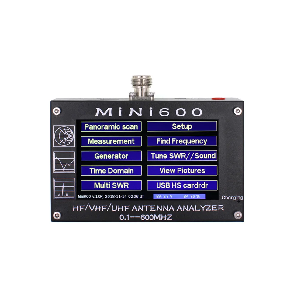 Антенный счетчик MINI600 0 1 600 МГц HF/VHF/UHF антенный тестер MINI с 3 5 дюймовым TFT ЖК