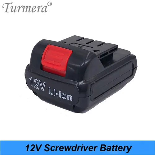 Turmera12v 16,8 v 21v 25v отвертка литиевая батарея Аккумулятор электродрели Беспроводная зарядка электродрели батарея для электроинструментов - Цвет: 12V