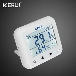 KERUI 433 МГц обновлен беспроводной светодиодный дисплей Регулируемый температура сигнализации детектор сенсор защиты для дома системы