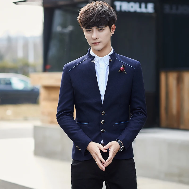 Spring and Autumn Men s Suit font b Jackets b font S M L 2XL 3XL