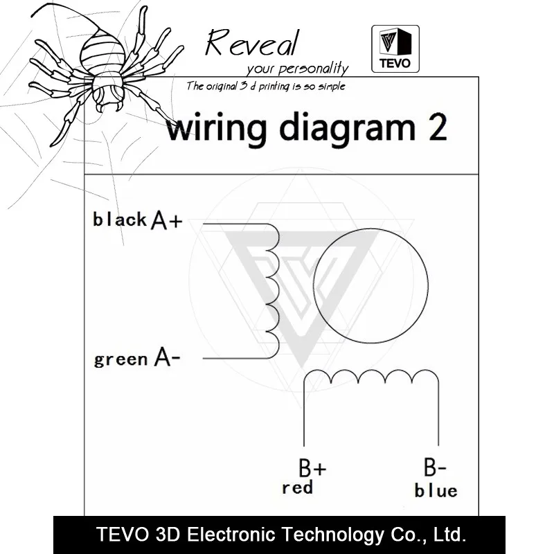 Детали 3d принтера TEVO Black Widow Titan шаговый двигатель для Titan Экструдер 3d принтер экструдер 42*42*23 мм для J-head bowden