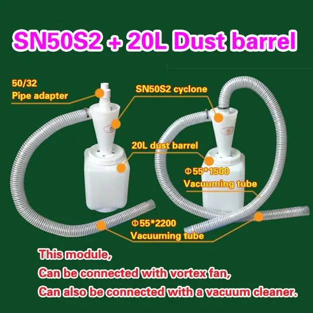 

Cyclone SN50S2 + 20L Dust barrel (1 piece)