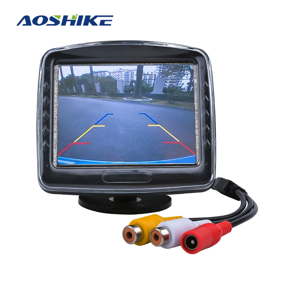 AOSHIKE 4 3 ''крыша для автомобиля с камерой парковки 12 в автомобильный монитор
