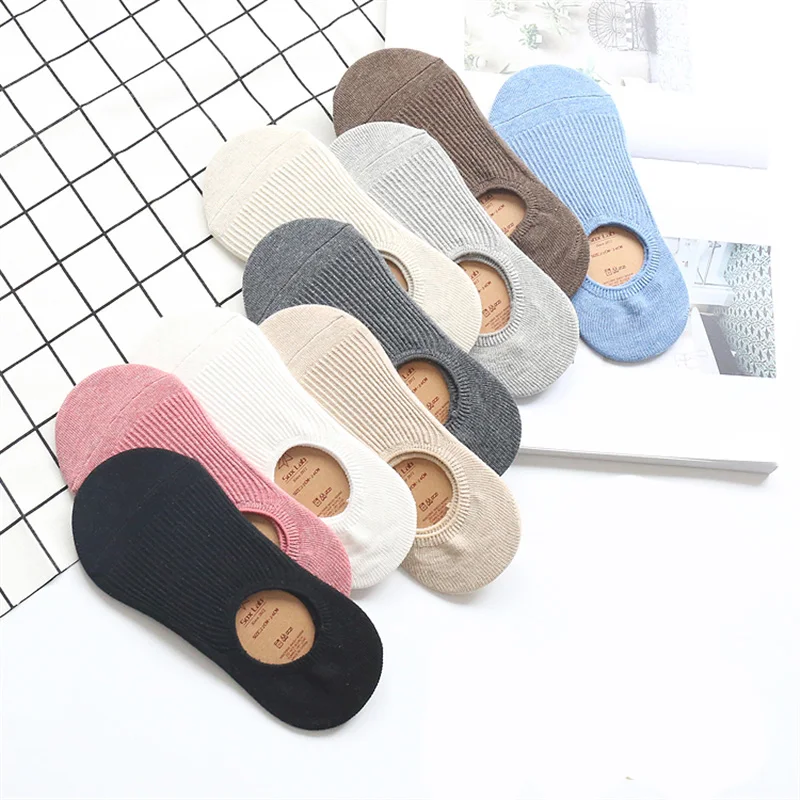 

Invisible Short Woman Sweat summer comfortable cotton bamboo girl women's boat socks ankle low female dropship 5pairs