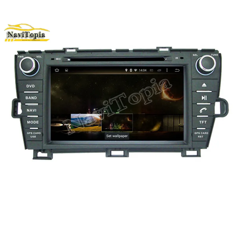 Sale NAVITOPIA 4G RAM 32G ROM Octa Core Android 9.0 Car DVD Multimedia Player GPS Navigation for Toyota Prius right driving 2009- 3