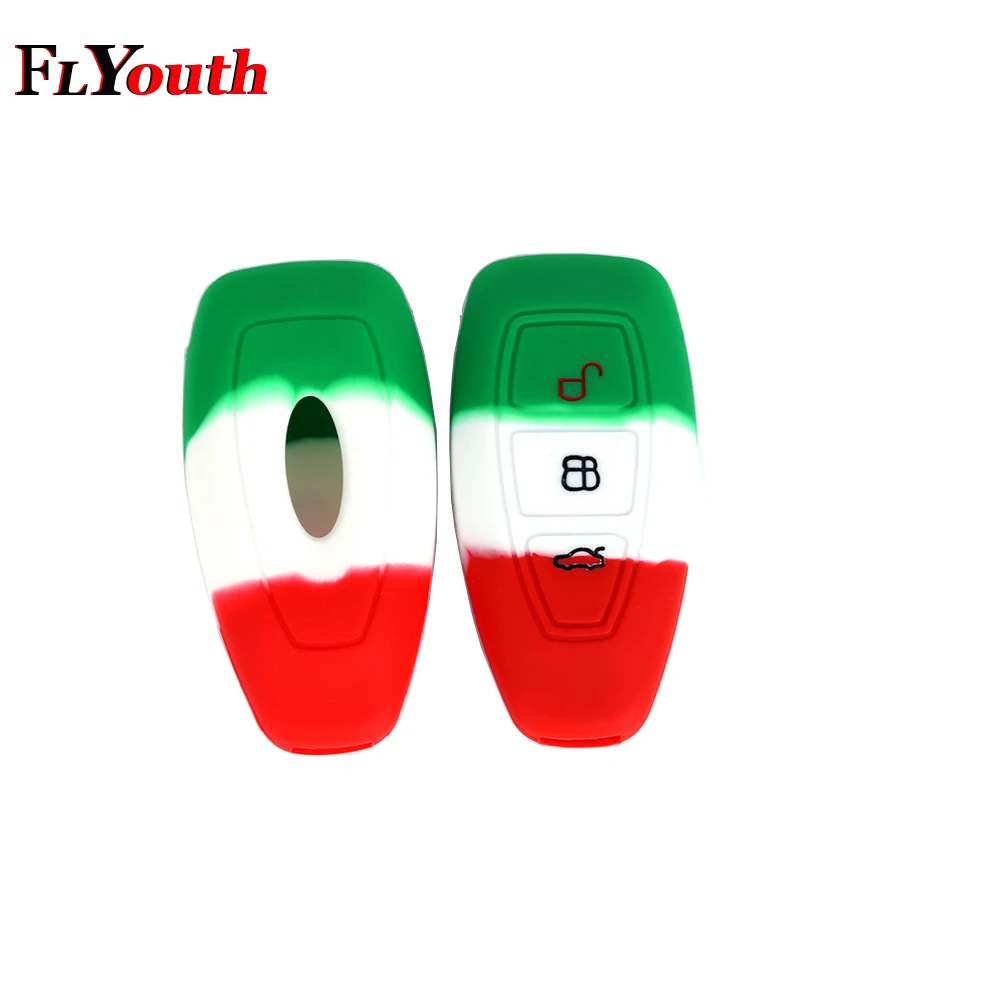 

Germany Netherlands Italy For Ford Fiesta Focus Mondeo C-Max B-Max Kuga Replacement Silicone Car Key Case Cover Holder Key Cases