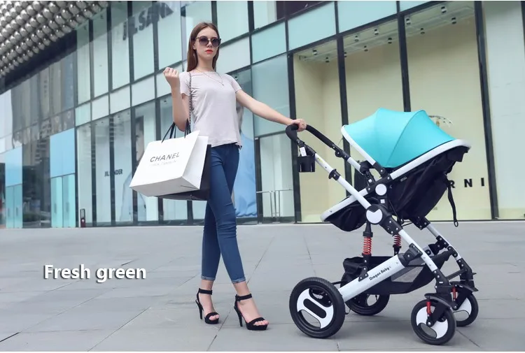 Excellent Russia Free shipping Baby carriage high landscape can sit lie and winter children