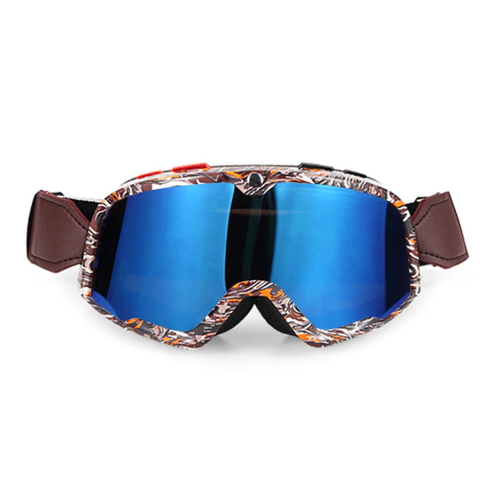 HEROBIKER очки для мотокросса мужские мотоциклетные очки мотоцикл УФ-защита грязи велосипед лыжный мотокросс очки мотоциклетные очки - Цвет: C002 Colorful Blue