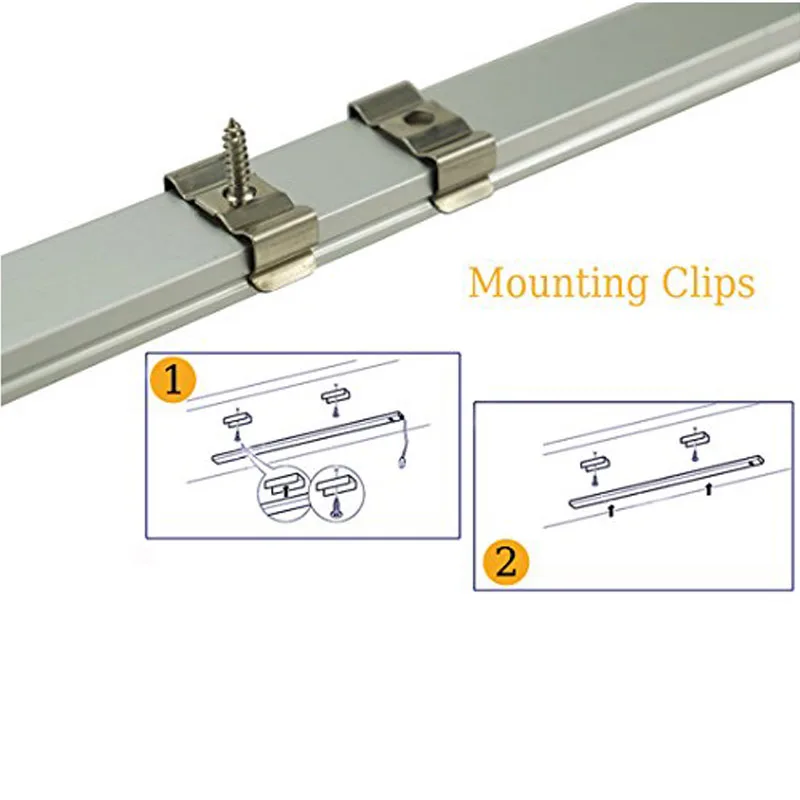 3 шт. в упаковке, 1 метр, 9x17 мм, u-образный светодиодный алюминиевый канал, система крышки, концевые колпачки, крепежные зажимы, алюминиевый профиль, Светодиодная лента, светильник, Installa
