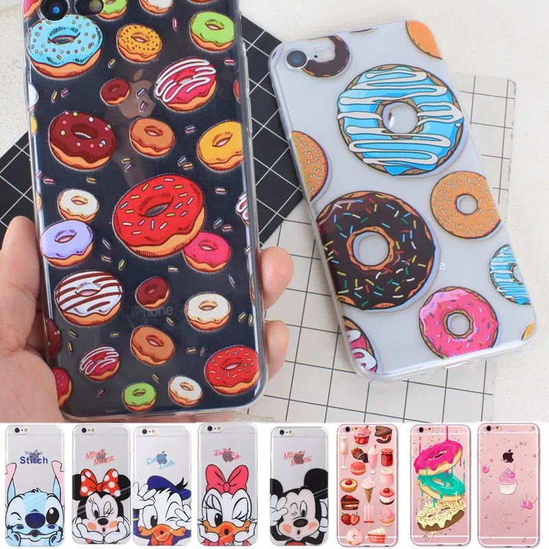 

Cartoon Silicone Phone Case For iPhone 7 8 Plus Cute Soft Mickey Minnie Cover For iPhone 6 6S 7Plus 8Plus 5 SE 5S Coque Fundas