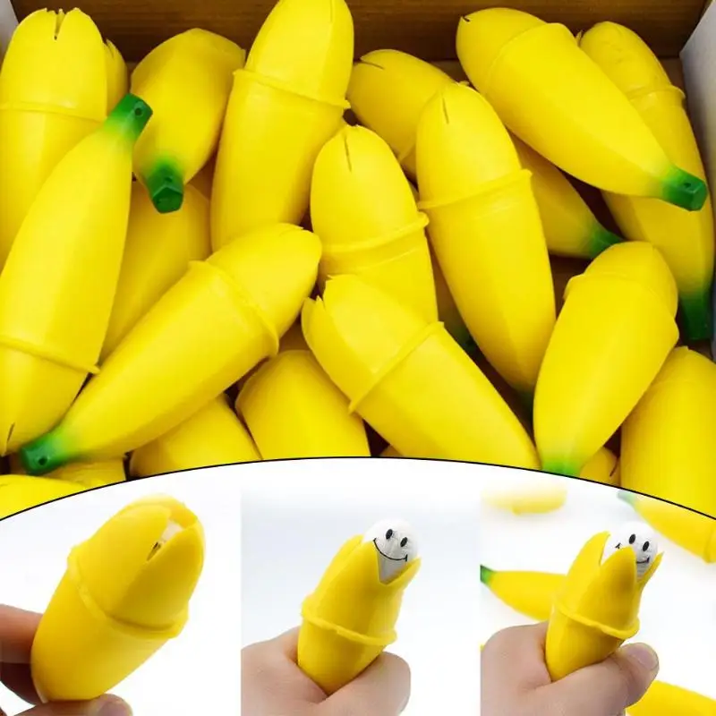 Банан Забавный Интересный розыгрыш Squeeze снятие стресса декомпрессия игрушка творческий пародия новинка детские игрушки милые BananaB
