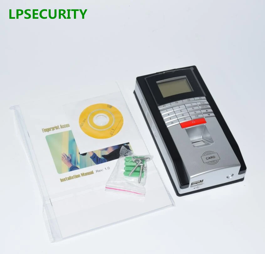 LPSECURITY TCP/IP RJ45 Автономный RFID контроля доступа по отпечаткам пальцев reader система контроля доступа& машина посещаемости времени