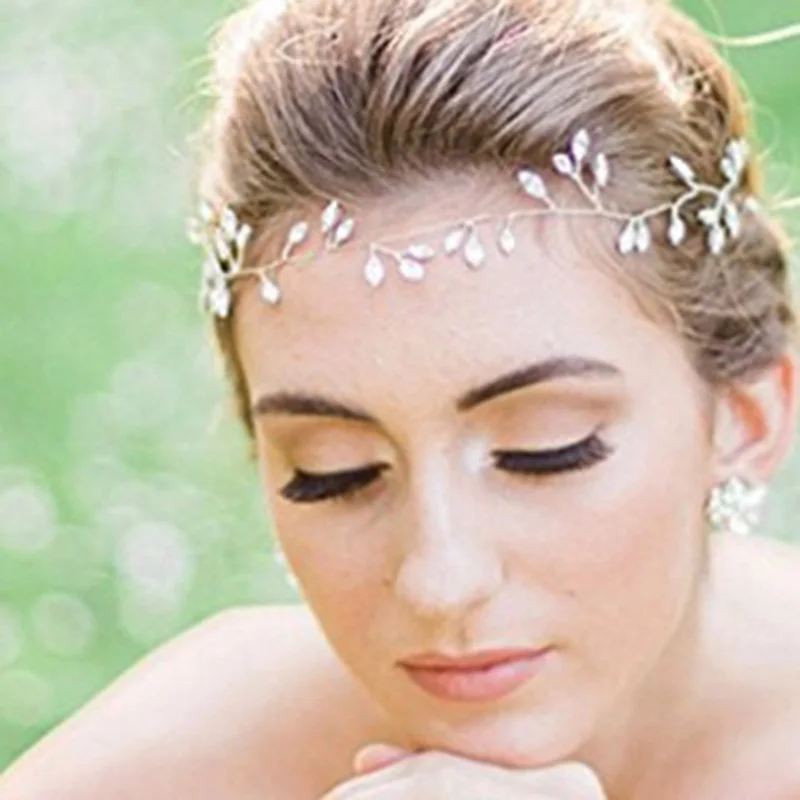 

Wedding Bridal Crystal Crowns Headband Tiaras Hair Vine Accessories for Women Girl @M23