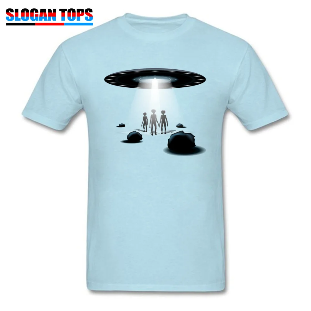 New Arrival UFO18912Y Print Short Sleeve T-Shirt Summer Fall O-Neck 100% Cotton Tops Shirts for Men Tops Tees Printing UFO18912Y light