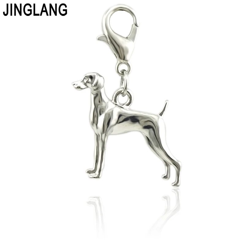 JINGLANG Модный Цветной амулеты серии животных собака кулон для DIY ювелирных изделий