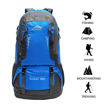 

60 L Outdoor Waterproof Ultra Lightweight Packable Backpack Camping Climbing Traveling Hiking Women Men Large Capacity Backpack