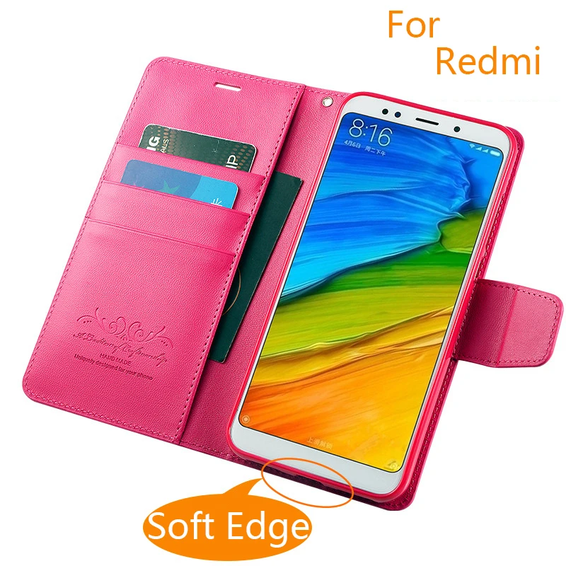 Цветной кожаный чехол ручной работы для Xiaomi redmi note 5 4x 5a redmi 3s 4 pro 4a 5a, модный флип-чехол из искусственной кожи для redmi 5 Plus